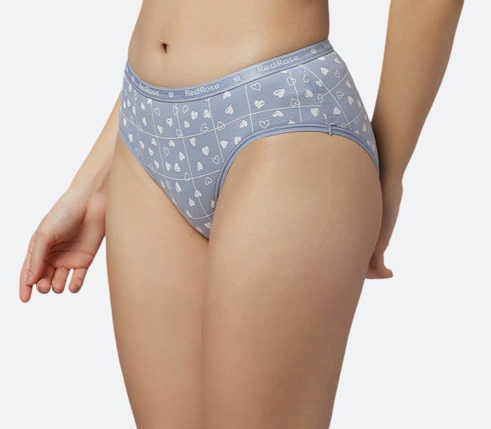 Women’s Hipster Panties – Soft Breathable Cotton Spandex Fabric – Regular Brief Underwear – Comfort Fit – Assorted Colors – Pack of 3 - I TOUCH-214