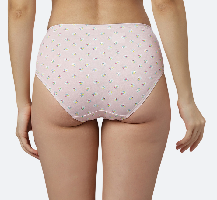 Women’s Hipster Panties – Soft Breathable Cotton Spandex Fabric – Regular Brief Underwear – Comfort Fit – Assorted Colors – Pack of 3 - I TOUCH-217