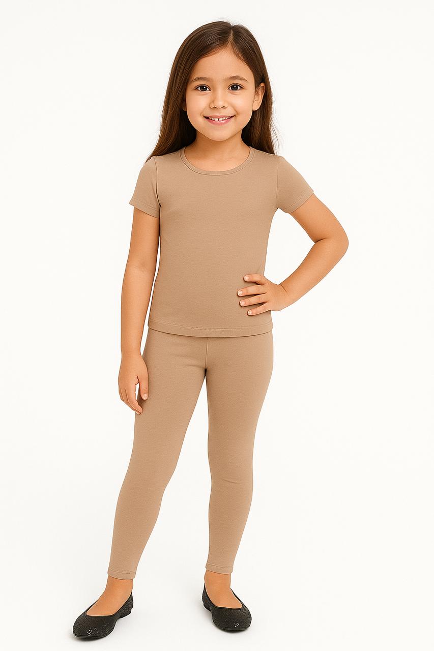 Redrose Girls Cotton Lycra LEGGINS 🖤✨ – Pack of 1 (SK) | Stretch Fit & Everyday Comfort |LG-01 SK (ANKLE