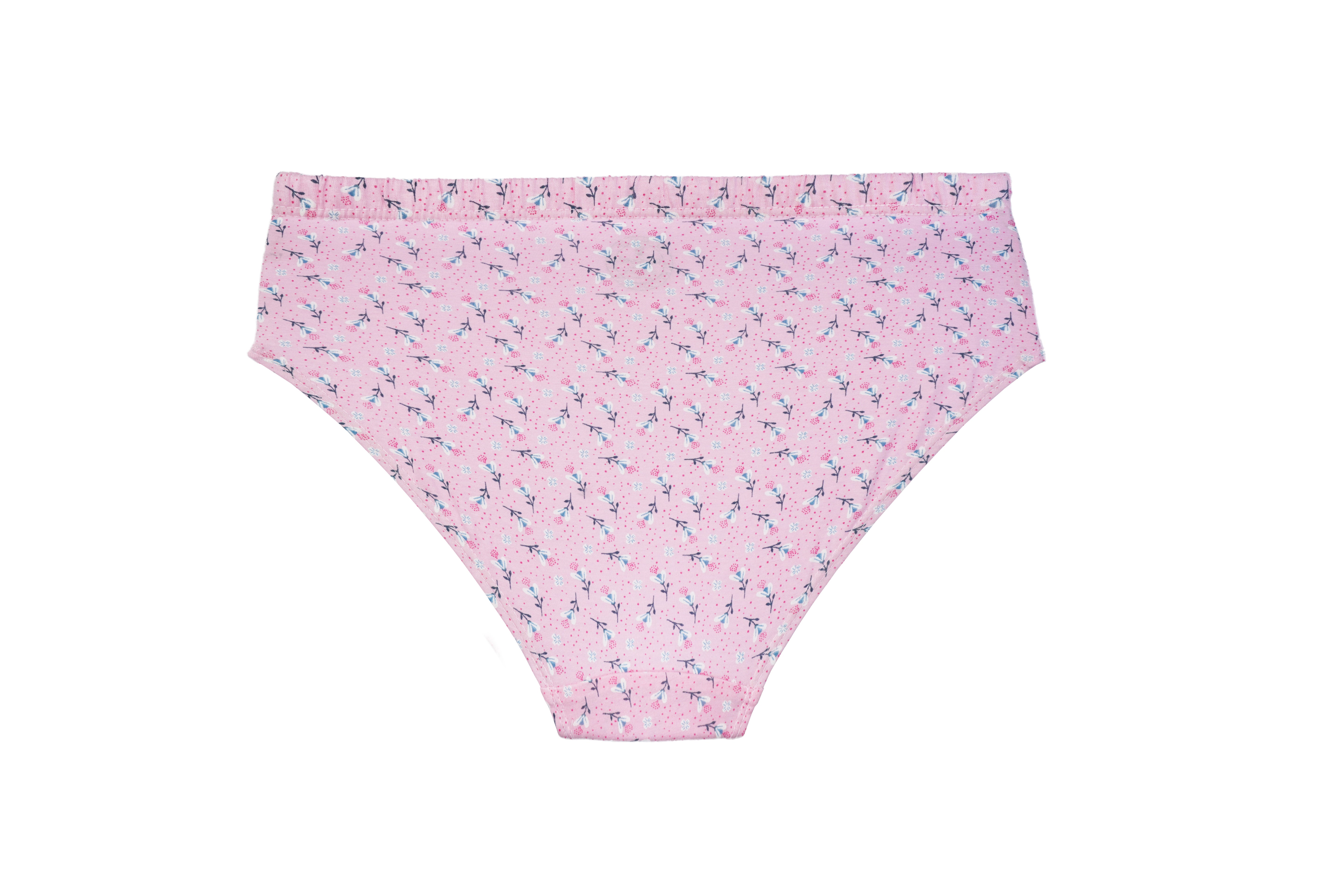 HIYA Red Rose Women’s Mid-Rise Cotton Hipster Full Coverage Panties – Pack of 3