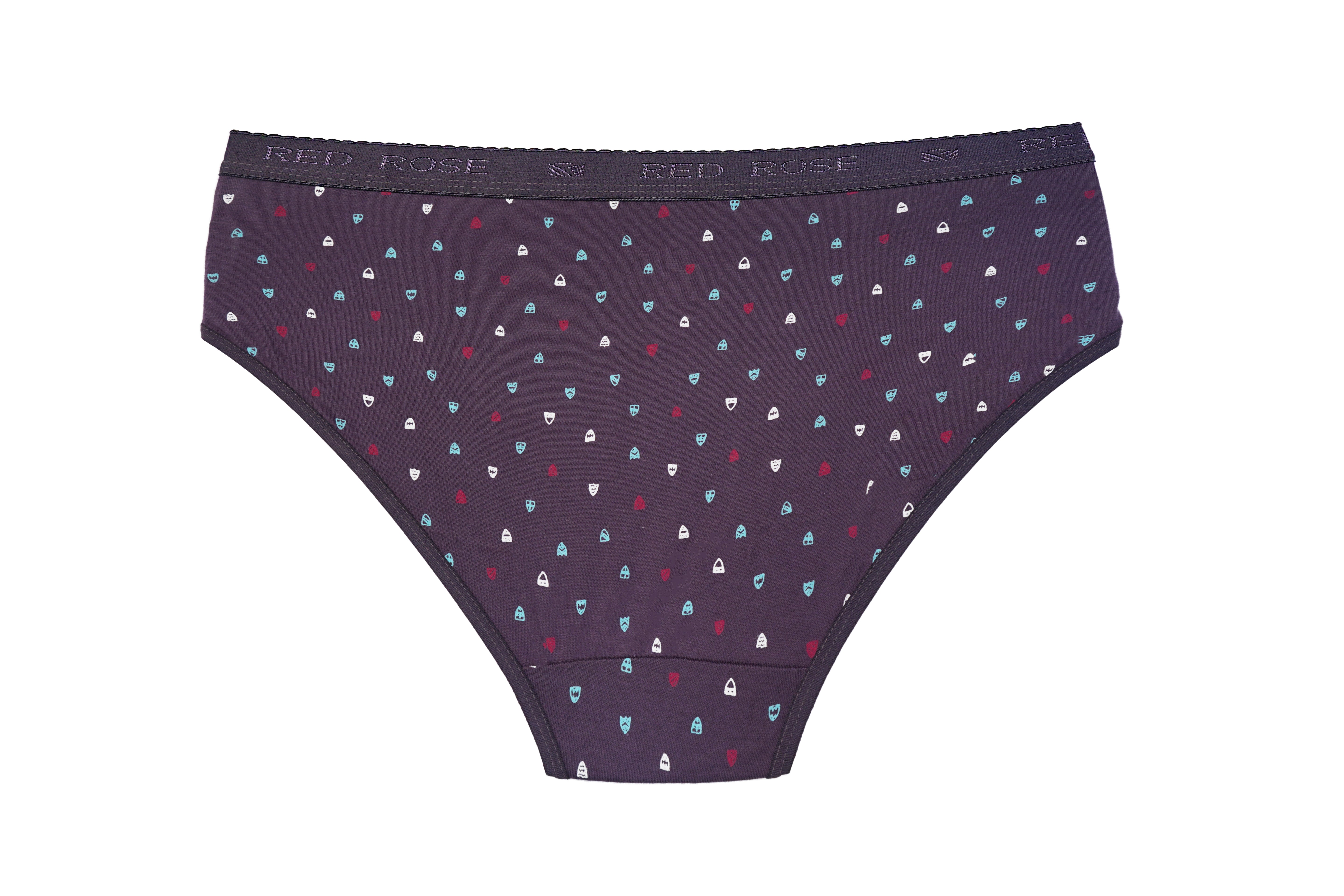 HAVOC Red Rose Women’s Mid-Rise Cotton Hipster Panties – Pack of 3