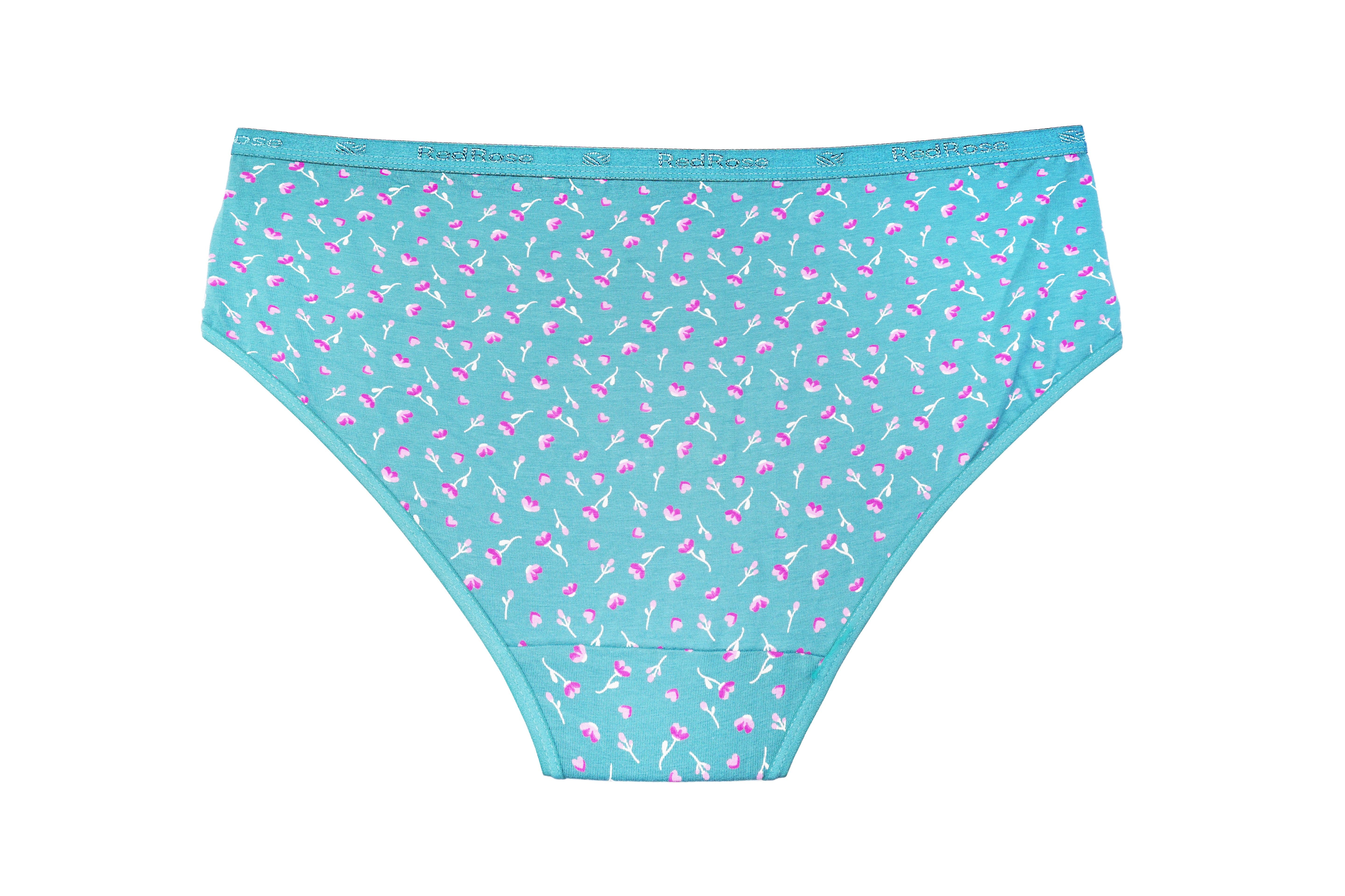 MARQUIS Red Rose Women’s Cotton Hipster Panties – Mid-Rise, Full Coverage, Soft & Breathable Comfort Fit – Pack of 3