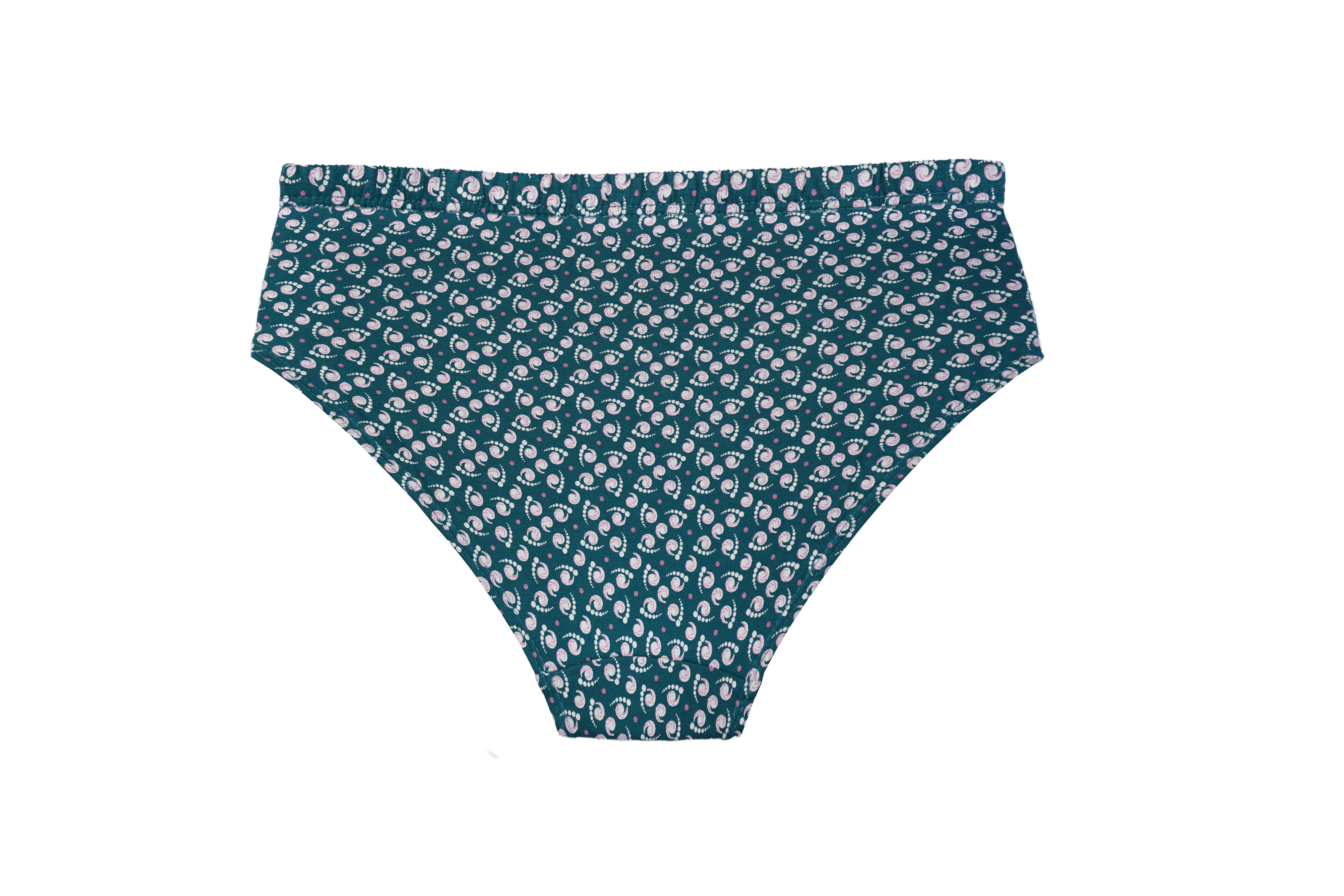 HIYA Red Rose Women’s Mid-Rise Cotton Hipster Full Coverage Panties – Pack of 3