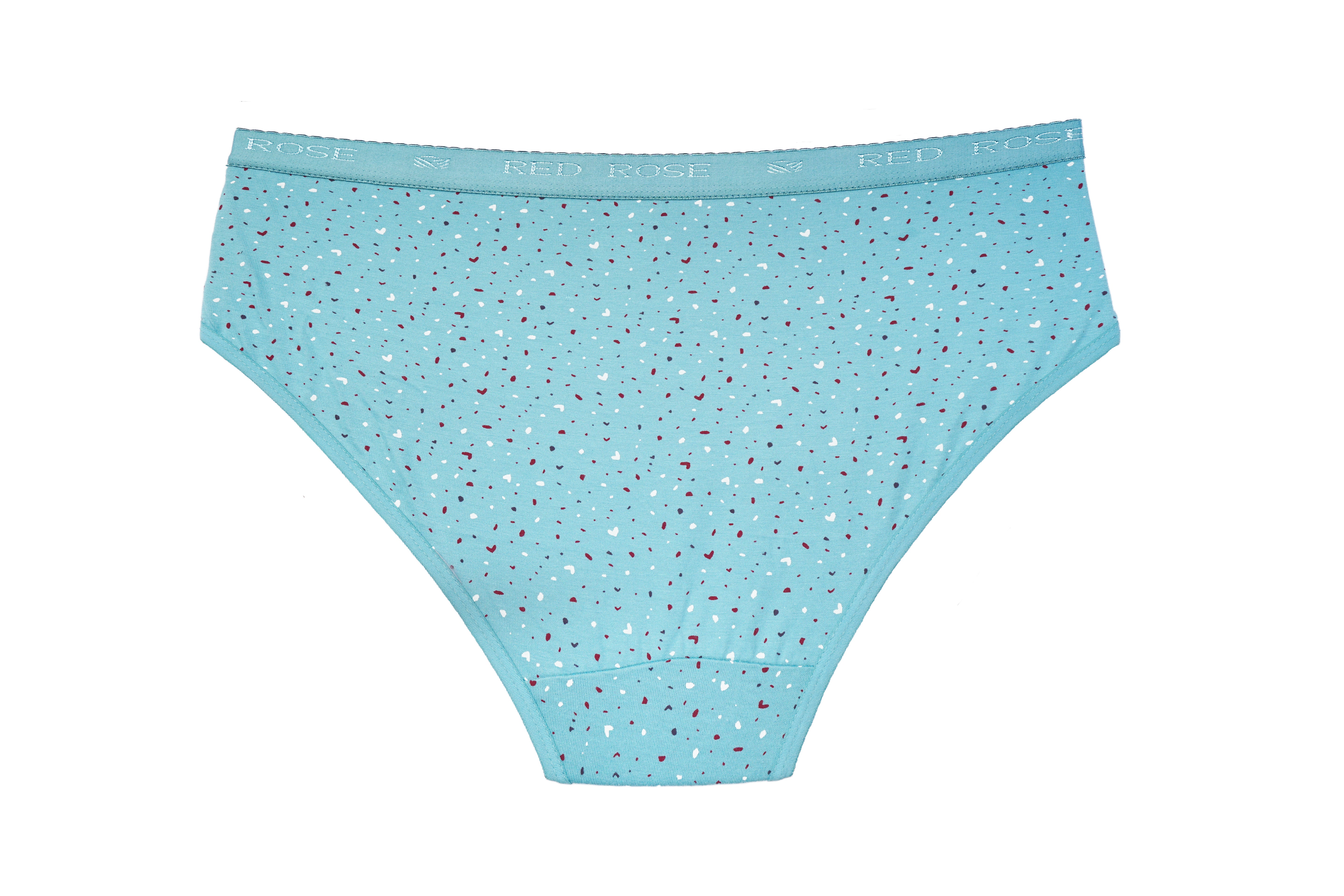 HAVOC Red Rose Women’s Mid-Rise Cotton Hipster Panties – Pack of 3