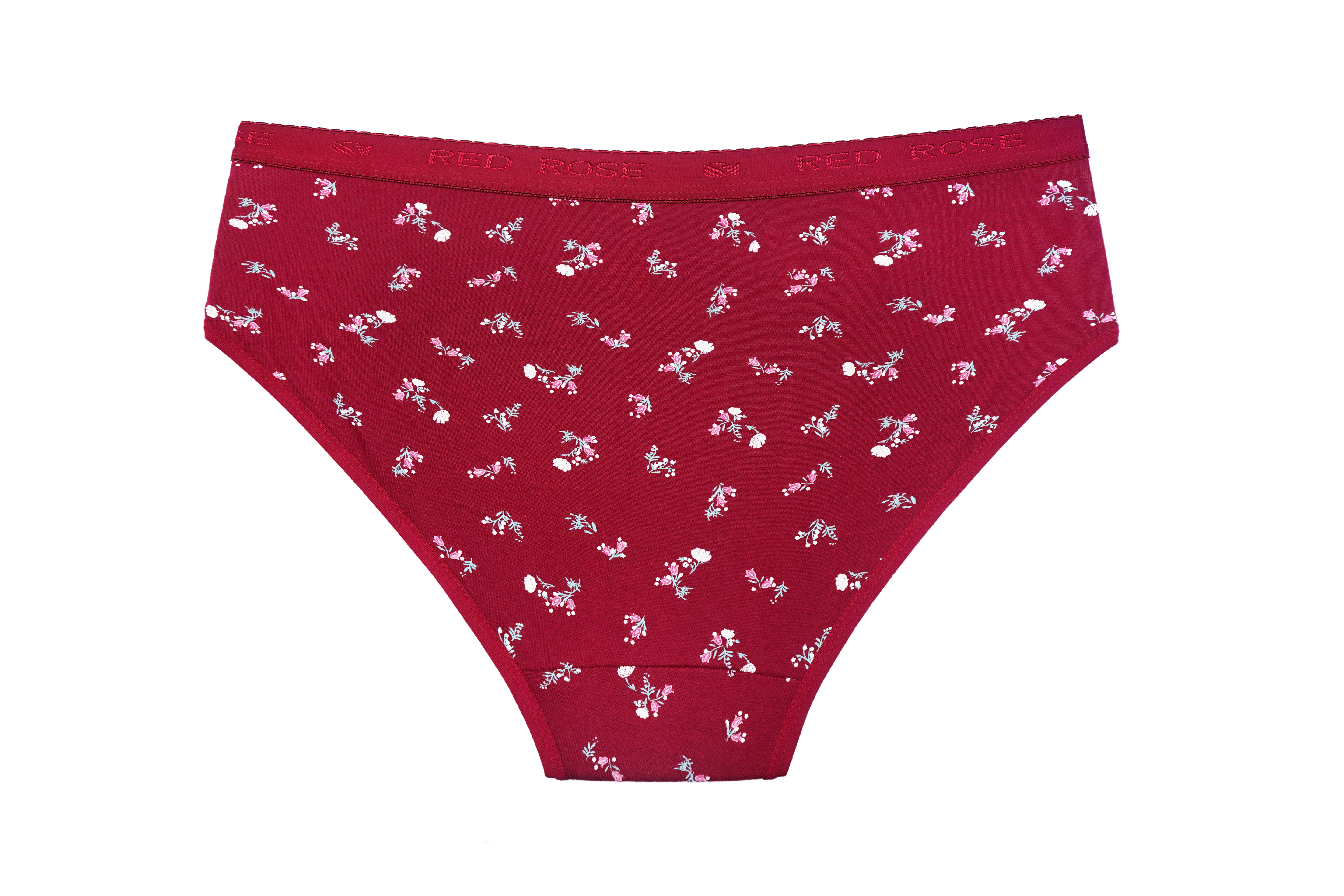 HAVOC Red Rose Women’s Mid-Rise Cotton Hipster Panties – Pack of 3