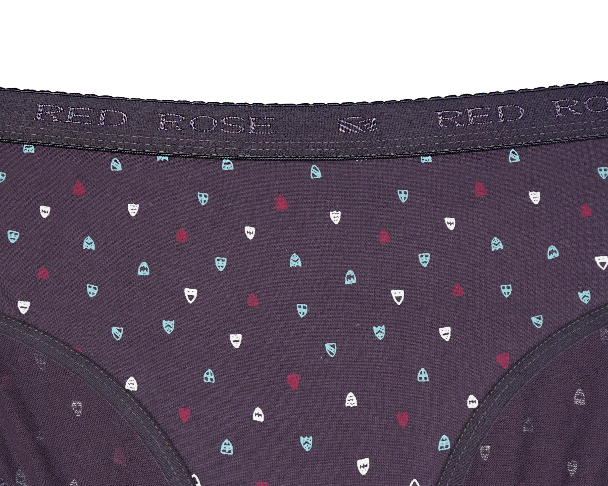 HAVOC Red Rose Women’s Mid-Rise Cotton Hipster Panties – Pack of 3
