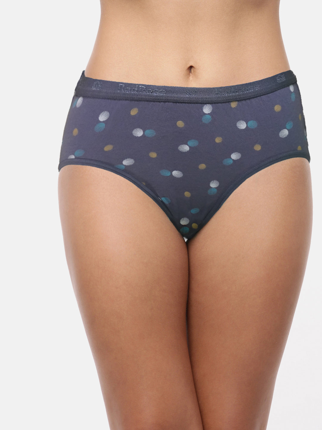 Red Rose Hannah Cotton High Rise Full Coverage Hipster Panty - Pack of 3