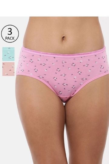 Pack of 3 Printed Hipster Sports Briefs