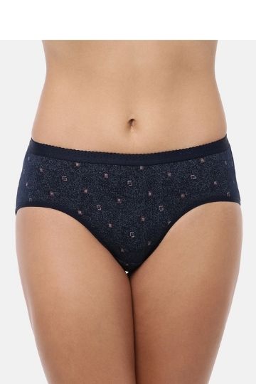 Red Rose Jassi Cotton Comfort Medium Rise, Full Coverage Hipster Panties - Multicolor Pack of 3