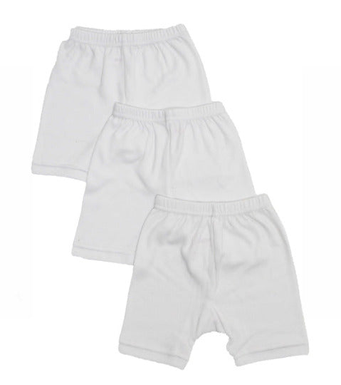 Redrose Girls' Plain White Bloomers – Pack of 3 | PC Interlock Fabric 👧🤍 | BLM-220WH