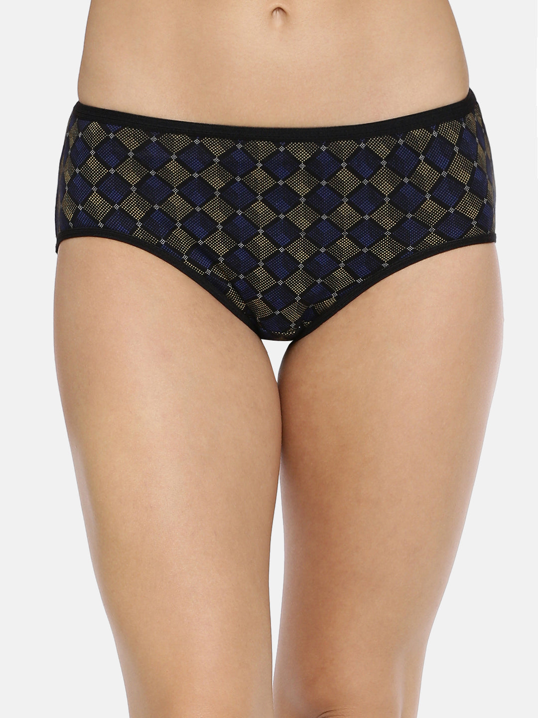 Red Rose Cotton Medium Rise, Full Coverage Hipster Panties - Multicolor Pack of 3