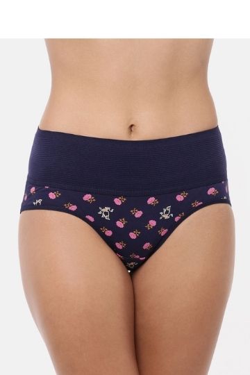 Red Rose Monal Printed Color Adjustable Full Coverage High Rise Cotton Hipster Panties