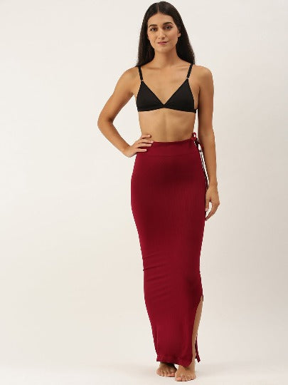 RED ROSE MICROFIBER SOLID SAREE SKIRT/SAREE SHAPER/SAREE SHAPEWEAR FOR WOMEN