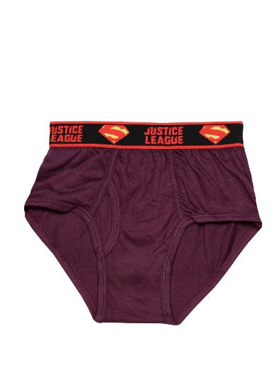 Redrose Justice League Boys’ Briefs – Pack of 6 | Batman & Superman Waistband Prints | JR-50