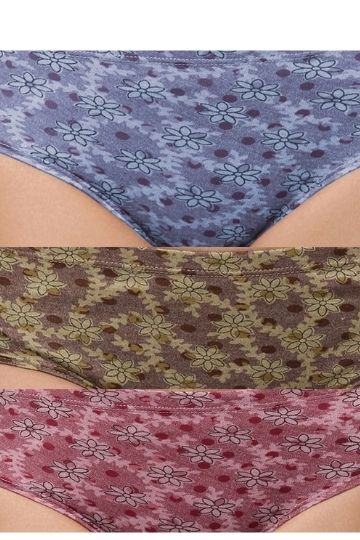 Red Rose Women's Printed Hipster Panties Pack of 3