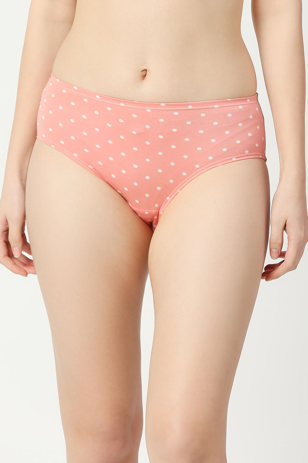Red Rose Cotton Comfort Medium Rise, Full Coverage Hipster Panties - Multicolor Pack of 3