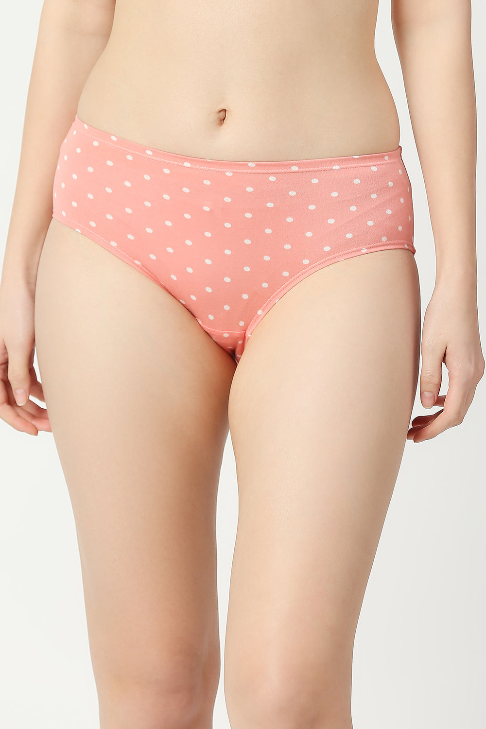 Red Rose Cotton Comfort Medium Rise, Full Coverage Hipster Panties - Multicolor Pack of 3