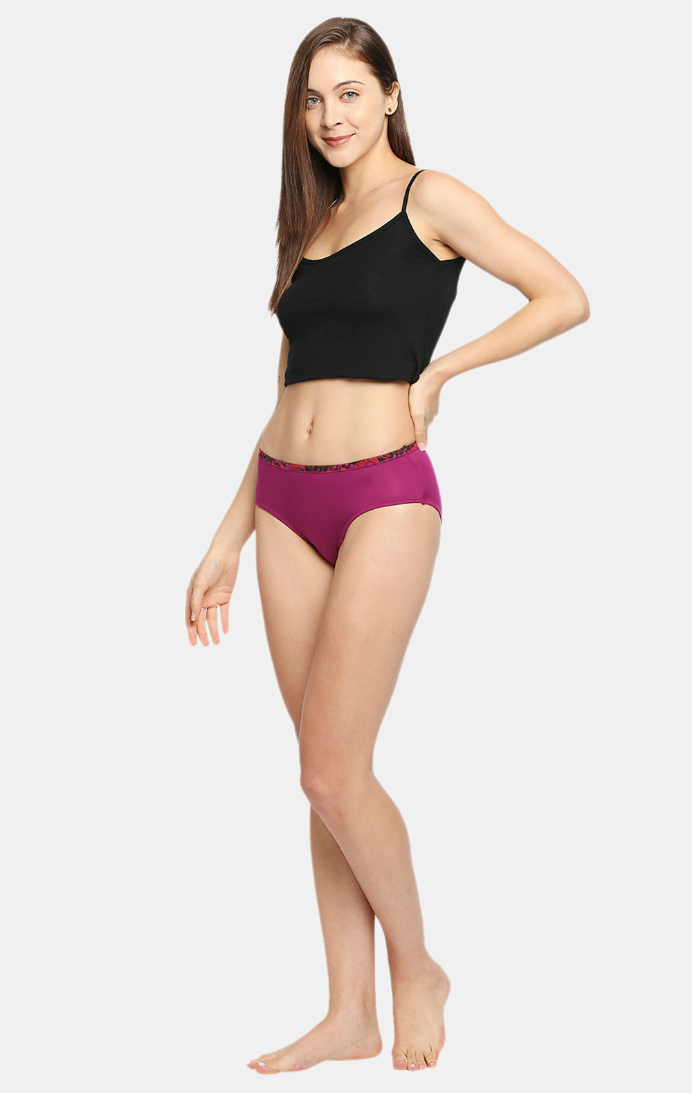 Red Rose Multicolor Pack of 3 Ultrasoft Hipster Panties