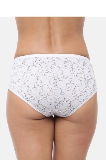 Red Rose Cotton Multicolor Printed Hipster Panty