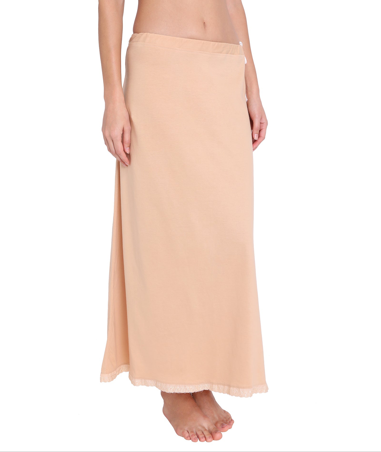 Red Rose Solid Satin Readymade Petticoat Stretchable Body Shaper Underskirt Indian Lining Shapers for Women's Sarees