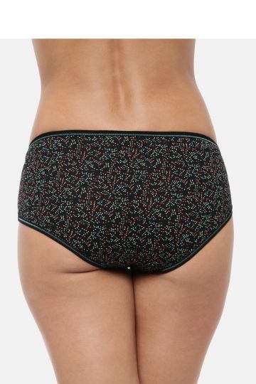 Red Rose Printed Multicolor Medium Rise Full Coverage Hipster Panty