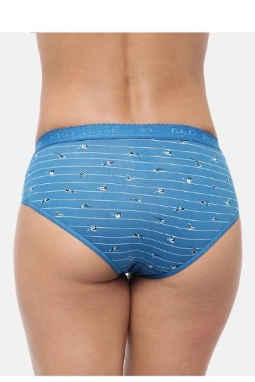 Red Rose Cotton Comfort Women Hipster Panty (Pack of 3) Multicolor