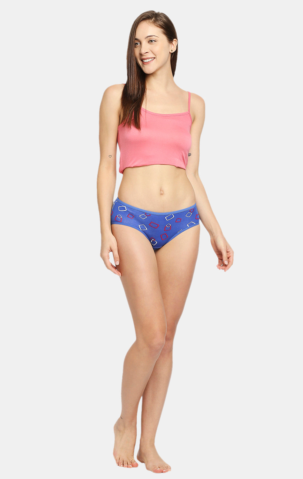 Red Rose Multicolor Pack of 3 Hipster Panties
