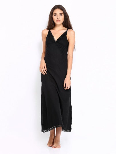 RANI Red Rose Women's Sleeveless Hosiery Cotton Bra Type Full Length Camisole, Long Inner wear Petticoat-Nighty Slip-Kurtis Slip-Suit Slip