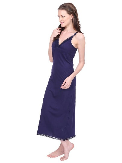 RED ROSE WOMEN'S SLEEVELESS HOSIERY COTTON BRA TYPE FULL LENGTH CAMISOLE, LONG INNER WEAR PETTICOAT-NIGHTY SLIP-KURTIS SLIP-SUIT SLIP