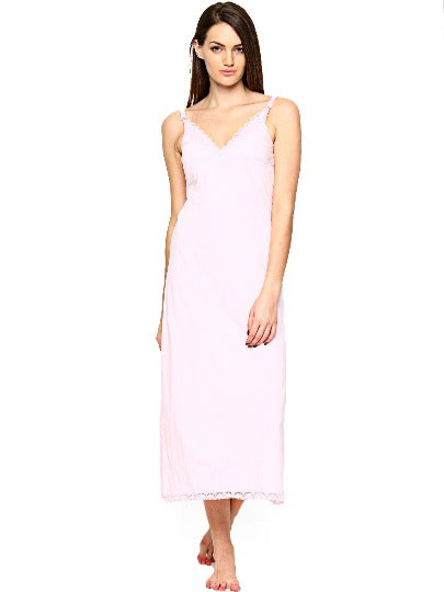 Red Rose Women's Sleeveless Hosiery Cotton Bra Type Full Length Camisole, Long Inner wear Petticoat-Nighty Slip-Kurtis Slip-Suit Slip
