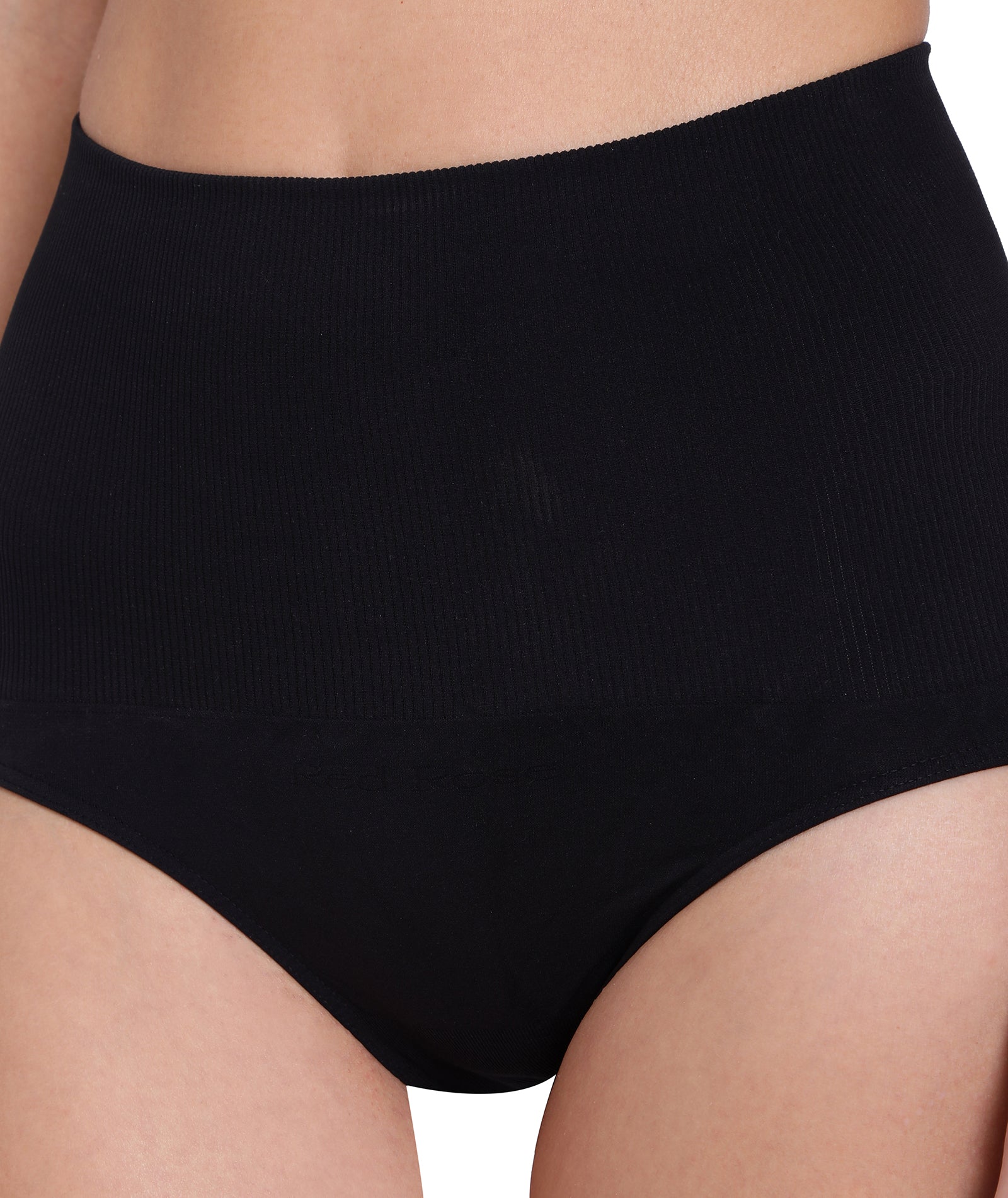 Red Rose Rib Slim Trim Women's Body Shaper Tummy Control Slimming Seamless Shapewear Hipster Panties