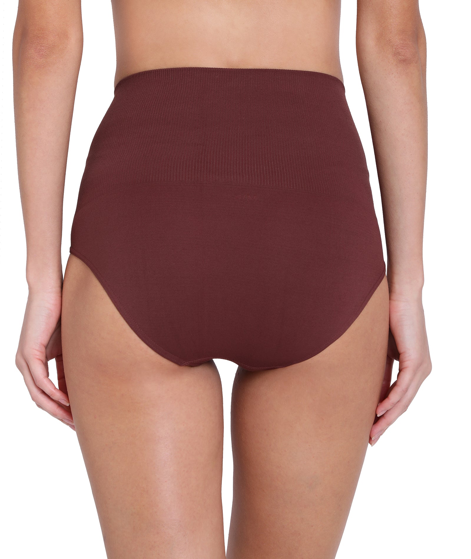 Red Rose Rib Slim Trim Women's Body Shaper Tummy Control Slimming Seamless Shapewear Hipster Panties