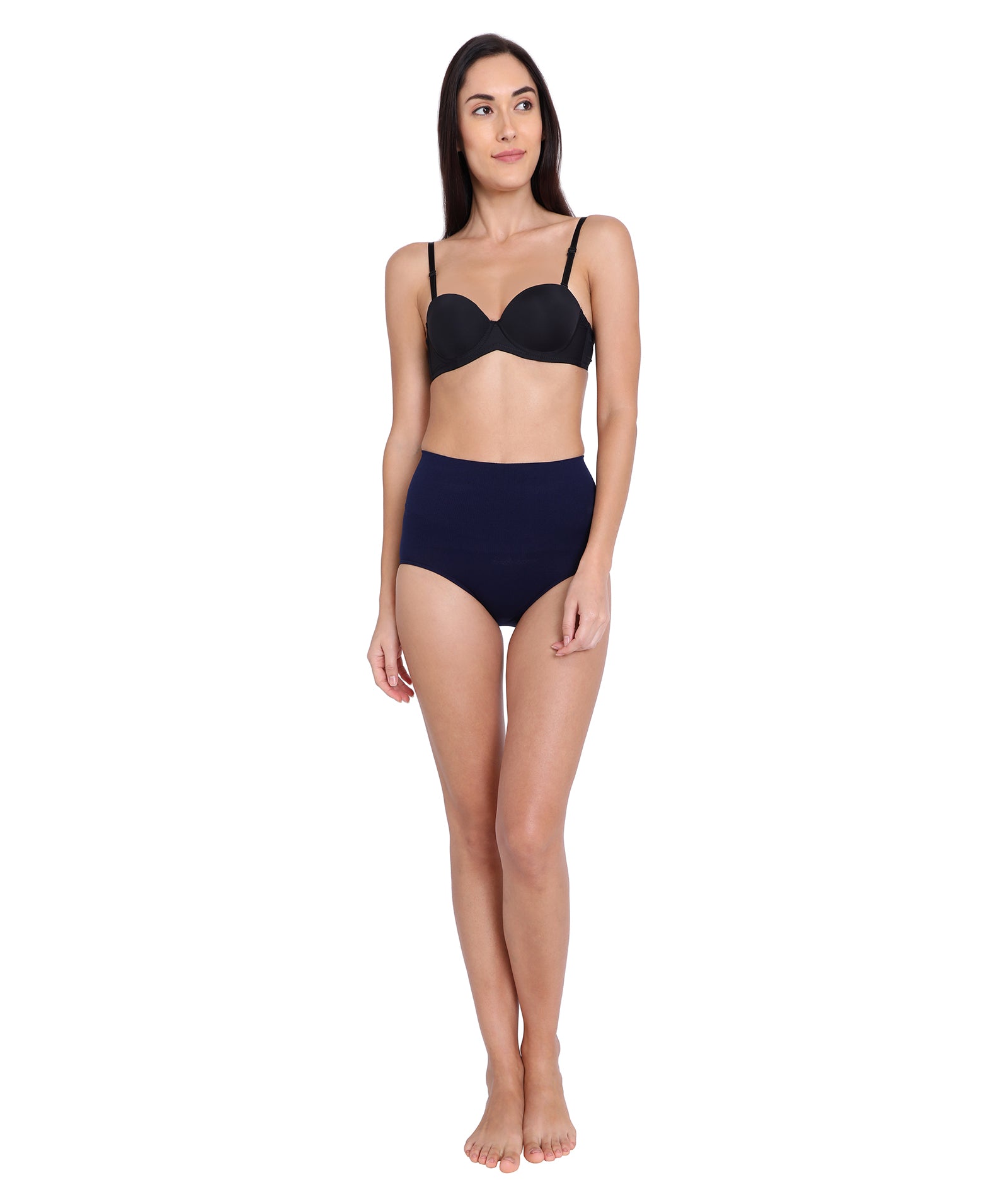Red Rose Rib Slim Trim Women's Body Shaper Tummy Control Slimming Seamless Shapewear Hipster Panties