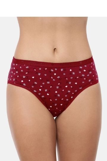 Red Rose Multicolor Medium Rise Full Coverage Hipster Panty (Pack of 3)