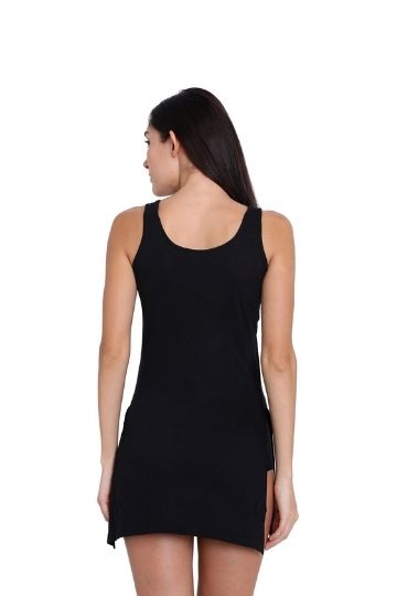 SARITA Red Rose Women’s Cotton Sleeveless Long Camisole Slip – Soft & Breathable Innerwear