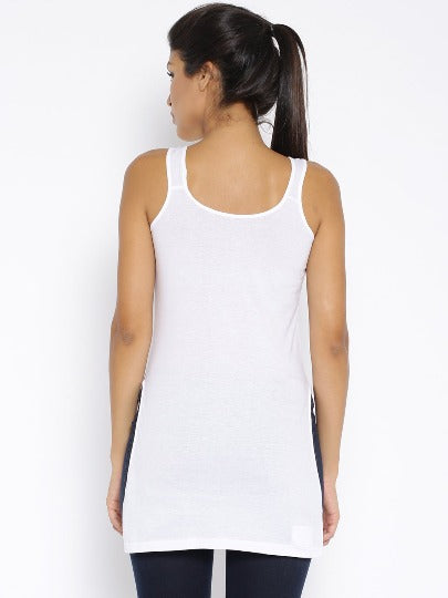 SARITA Red Rose Women’s Cotton Sleeveless Long Camisole Slip – Soft & Breathable Innerwear