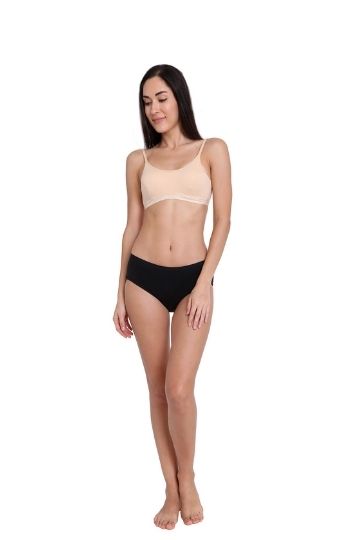 RED ROSE SPORT BRA 999  WOMEN'S WIREFREE NON PADDED SUPER COMBED COTTON ELASTANE STRETCH FULL COVERAGE SLIP BRA
