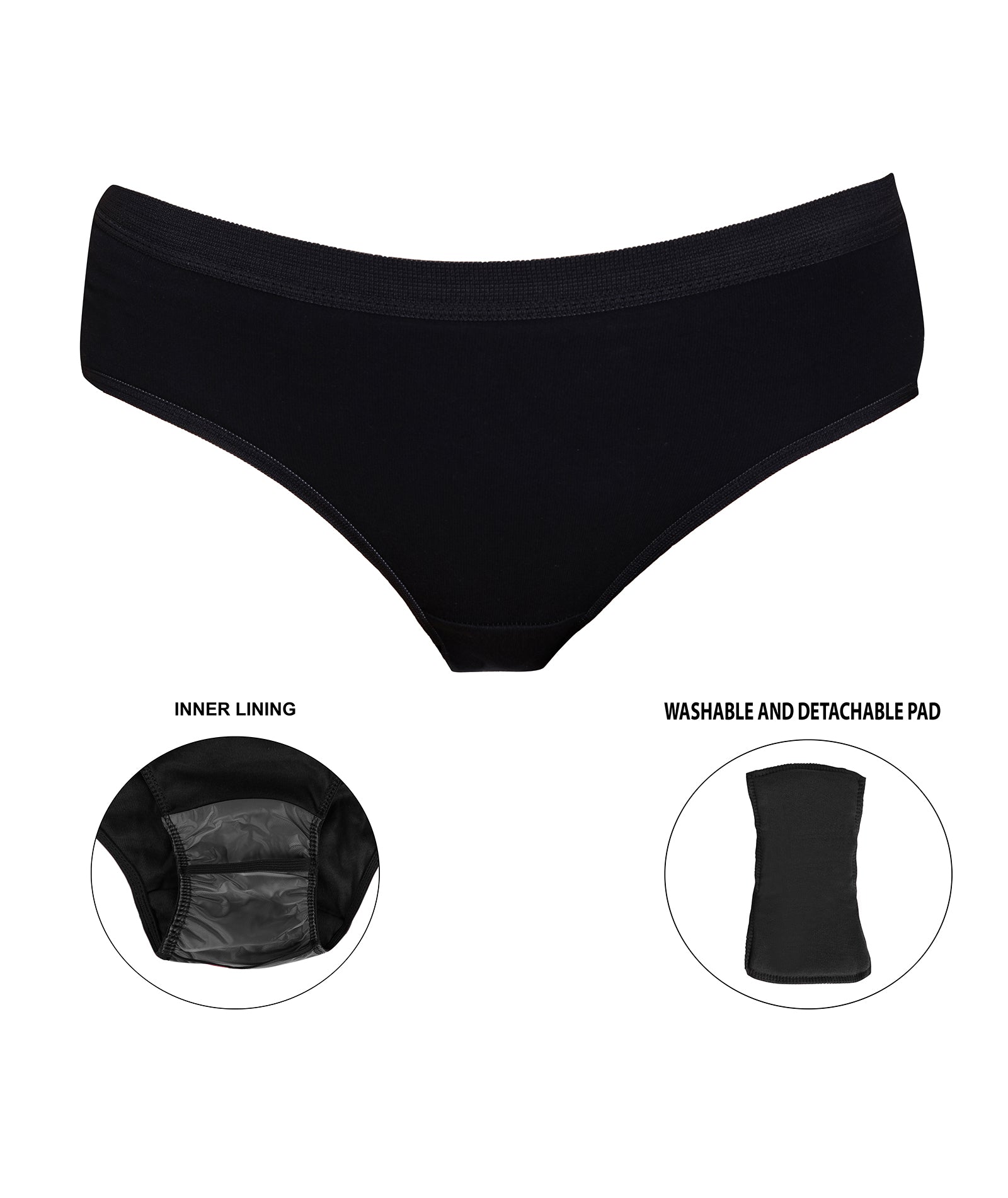 Red Rose Super M.C. Medium Rise Full Coverage Hipster Period Panty