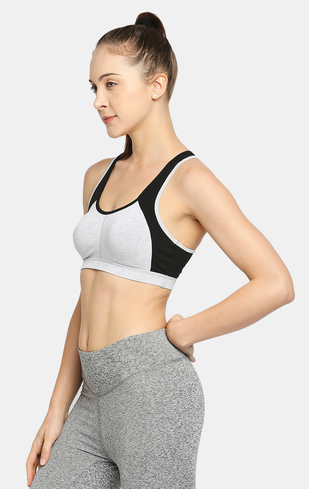 RED ROSE TOKYO RACER BACK MEDIUM IMPACT COTTON BRA WIREFREE & HIGH COVERAGE