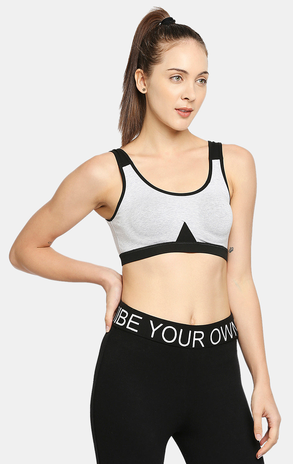 RED ROSE TOKYO RACER BACK MEDIUM IMPACT COTTON BRA WIREFREE & HIGH COVERAGE