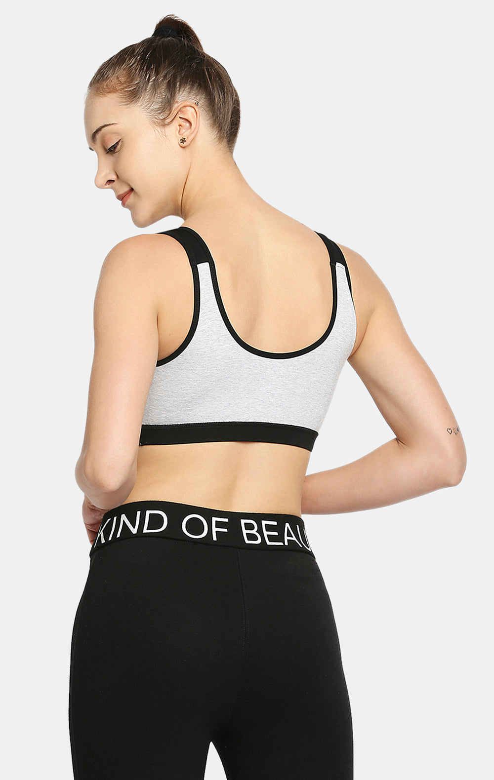 RED ROSE TOKYO RACER BACK MEDIUM IMPACT COTTON BRA WIREFREE & HIGH COVERAGE