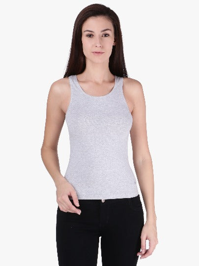 RED ROSE WOMEN'S COTTON U NECK PLAIN SPAGHETTI STRAP TANK TOP A SUPER COMBED COTTON FABRIC SLIM FIT CAMISOLE FOR LADIES