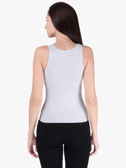 Red Rose Women's Cotton U Neck Plain Spaghetti Strap Tank Top A Super Combed Cotton Fabric Slim Fit Camisole for Ladies