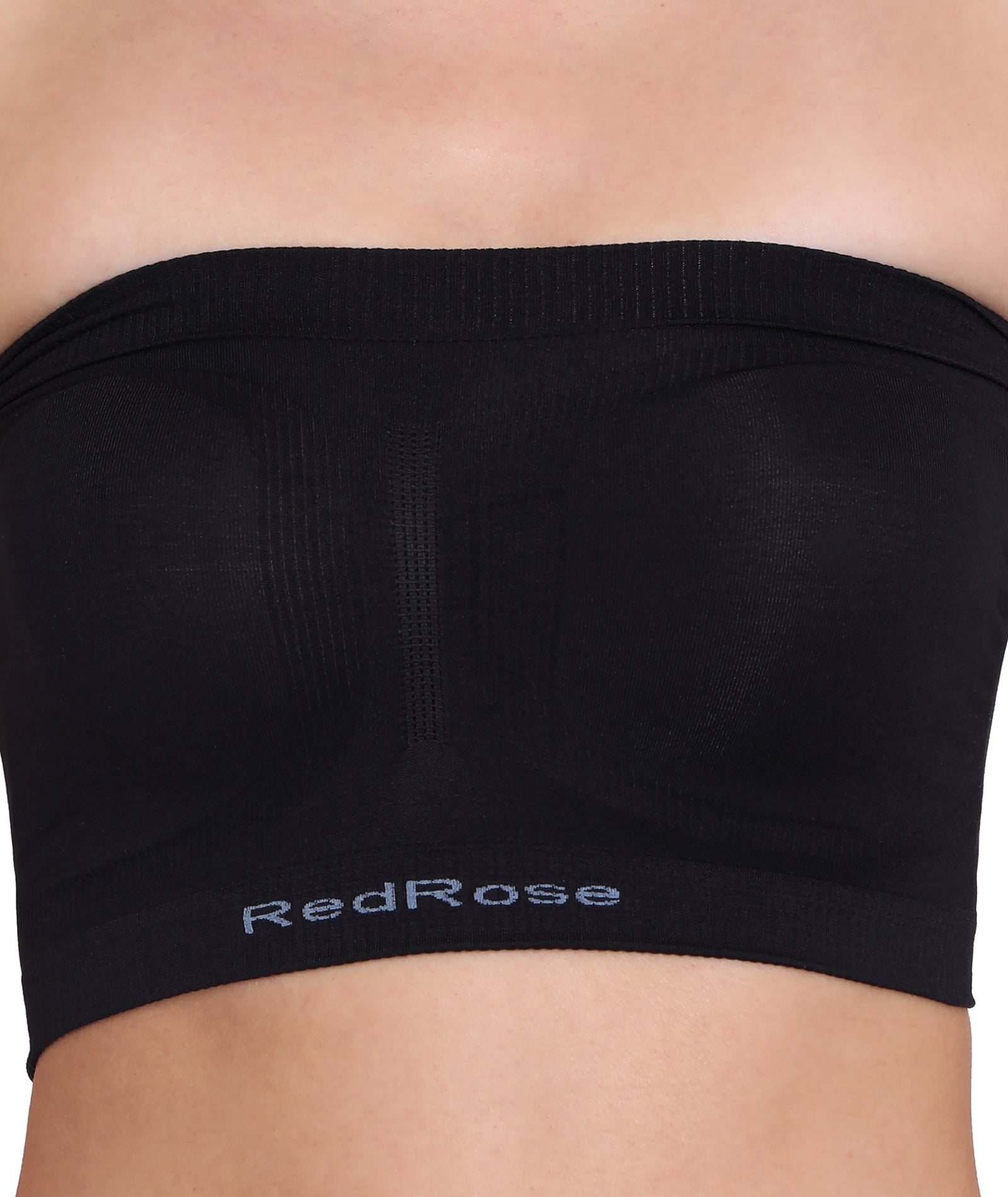 Red Rose Top Tube Women's Non-Padded | Non-Wired | Seamless | Strapless Bra