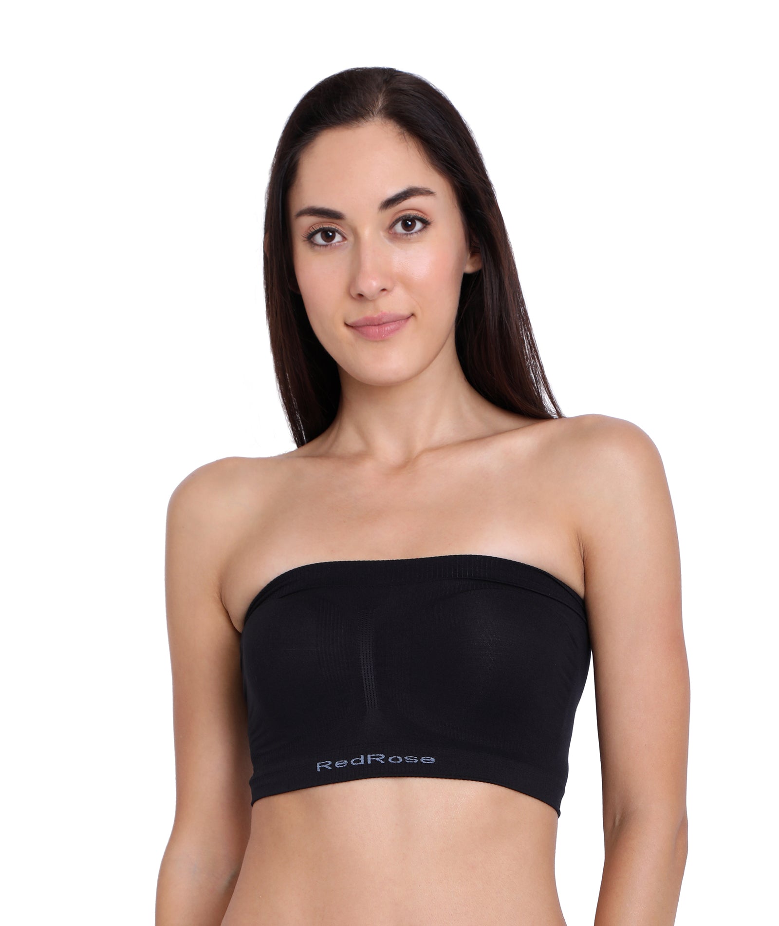 Red Rose Women's Non-Padded | Non-Wired | Seamless | Strapless Top Tube Bra