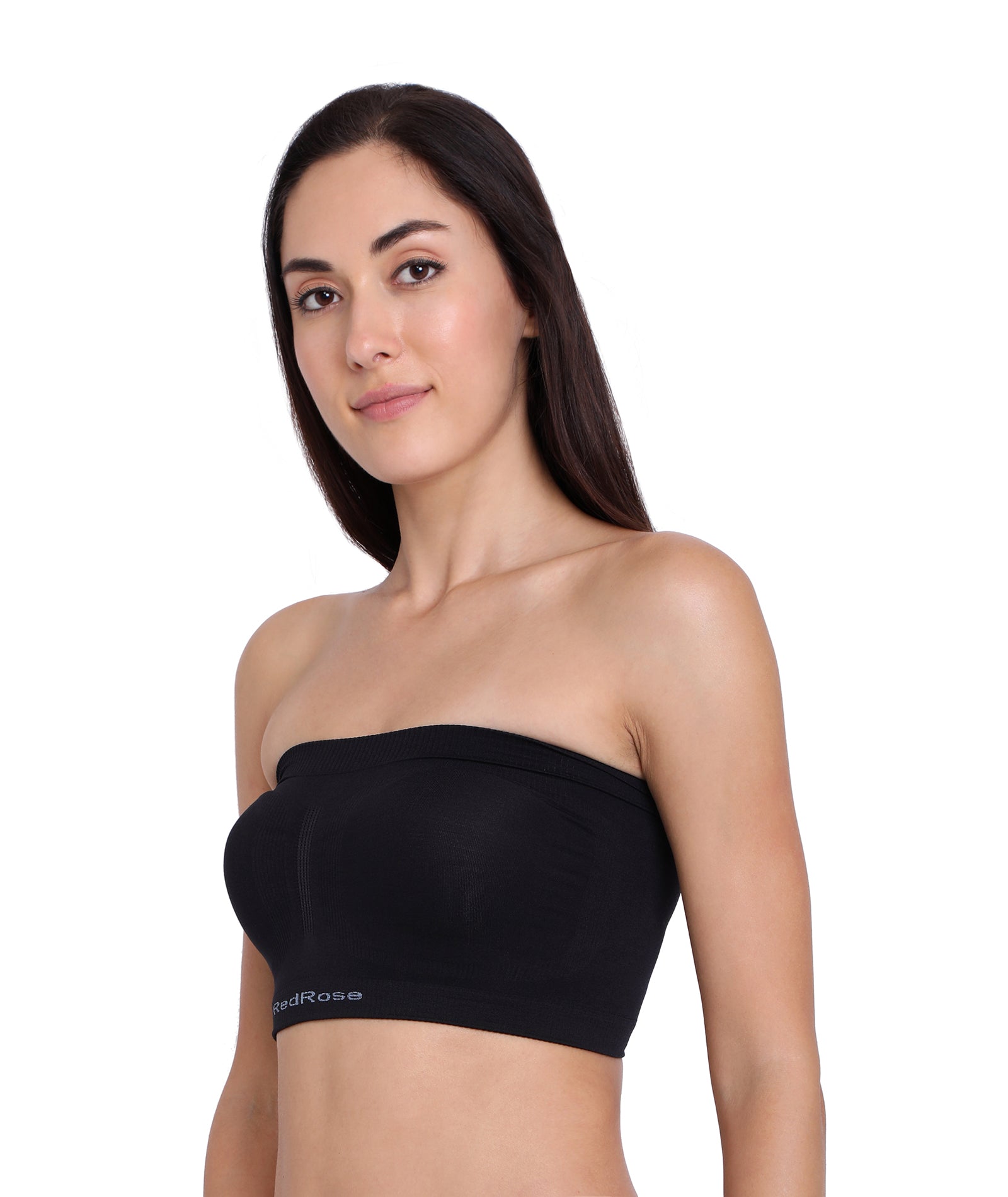 Red Rose Top Tube Women's Non-Padded | Non-Wired | Seamless | Strapless Bra