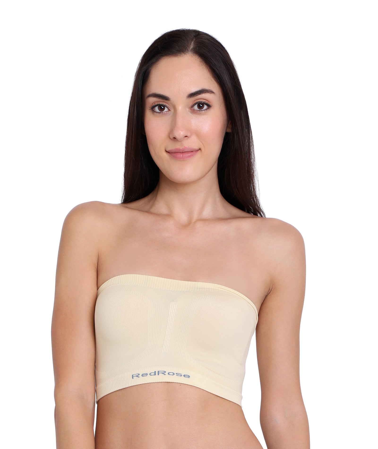 Red Rose Women's Non-Padded | Non-Wired | Seamless | Strapless Top Tube Bra