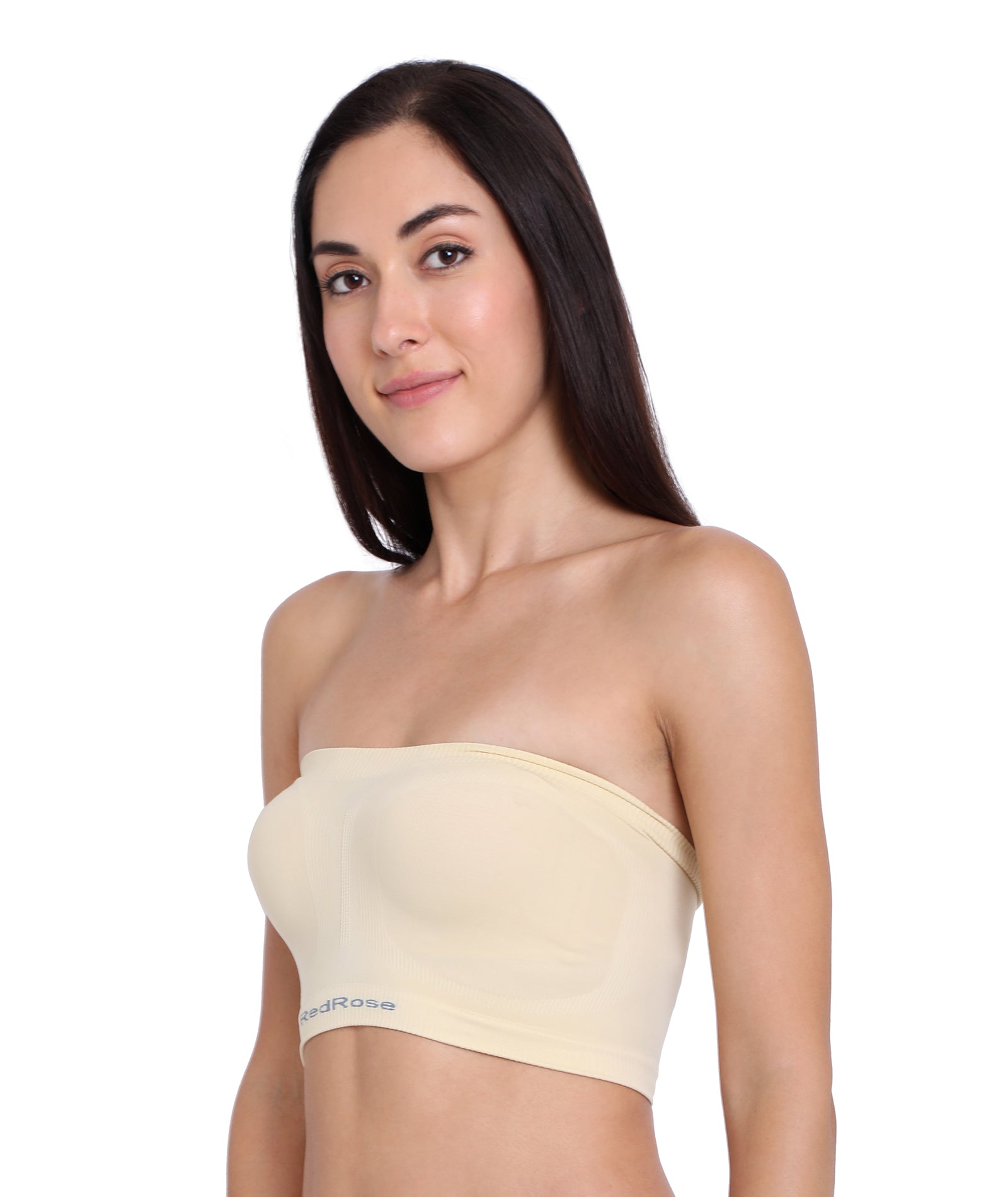 Red Rose Top Tube Women's Non-Padded | Non-Wired | Seamless | Strapless Bra