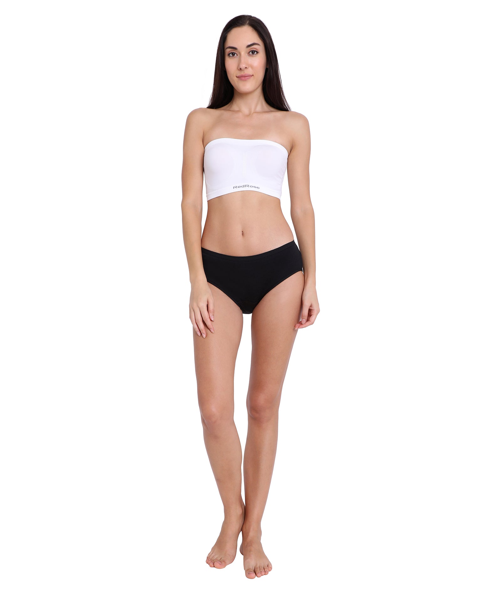 Red Rose Top Tube Women's Non-Padded | Non-Wired | Seamless | Strapless Bra