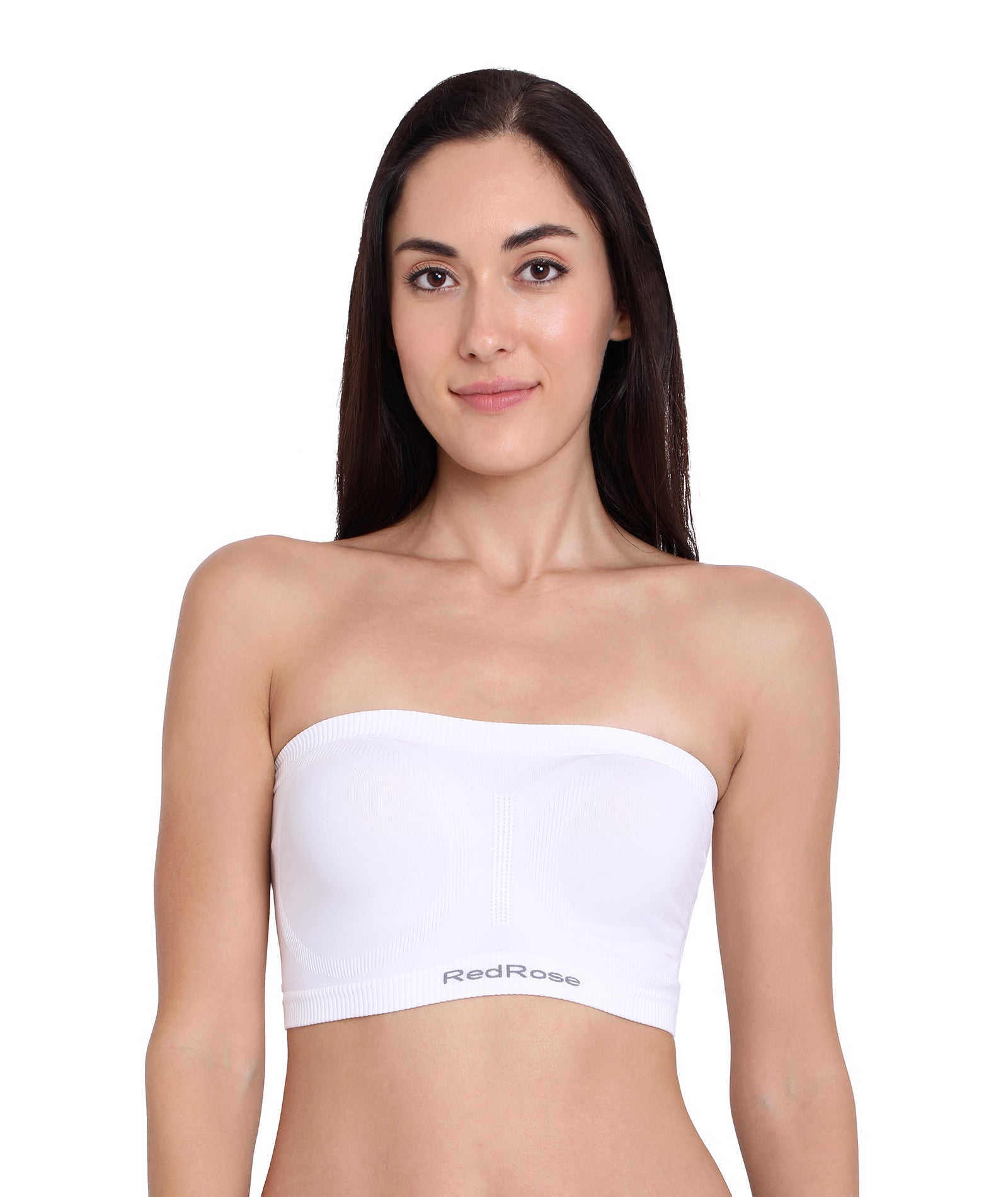 Red Rose Top Tube Women's Non-Padded | Non-Wired | Seamless | Strapless Bra